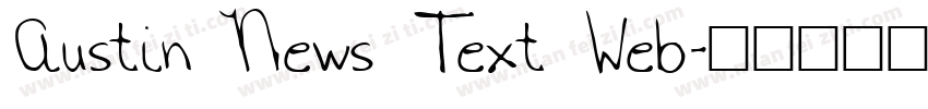 Austin News Text Web字体转换